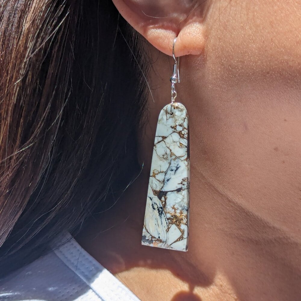 Women's Navajo Dangle Earrings - Genuine Native American Jewelry Made in USA ***